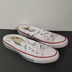 Converse Chuck Taylor Shoreline Women 10 White Canvas Slip On Sneaker 537084F